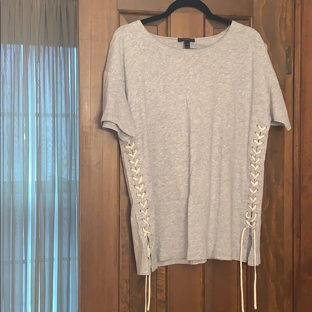 J. Crew Short Sleeve Tie-Up Tee